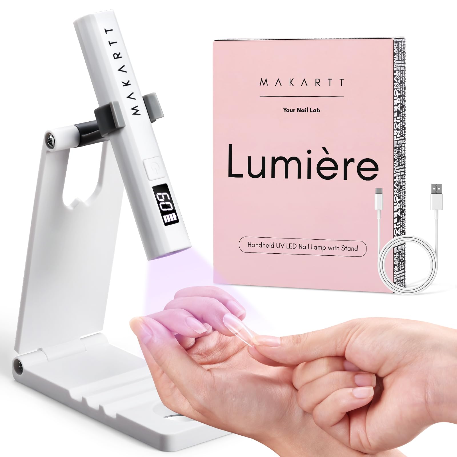 Makartt UV nail lamp with stand makes a thoughtful gift for nail art lovers.