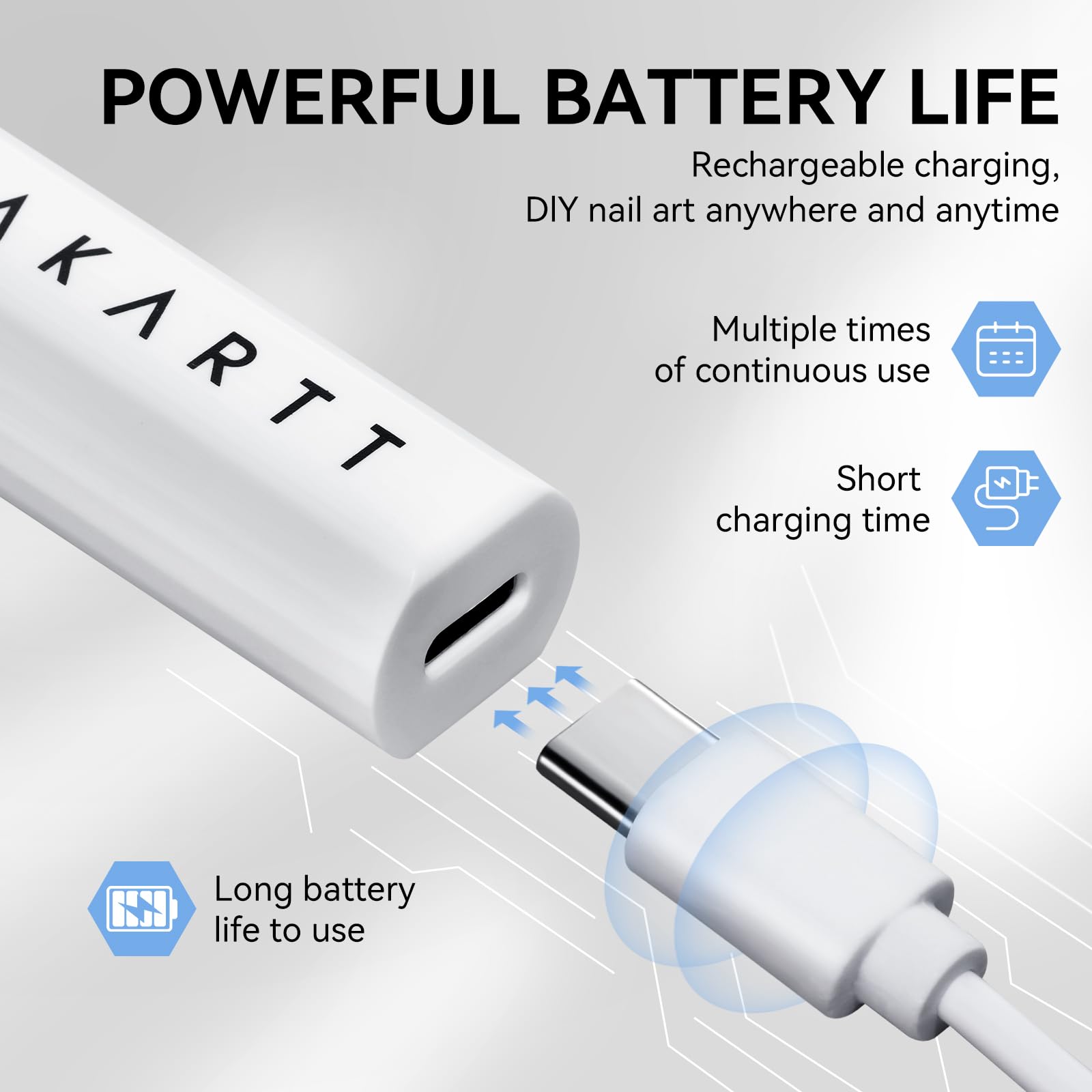 Makartt UV lamp with stand has a stable base for steady curing sessions.