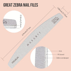 Makartt zebra nail file set demonstrates durable design for long use