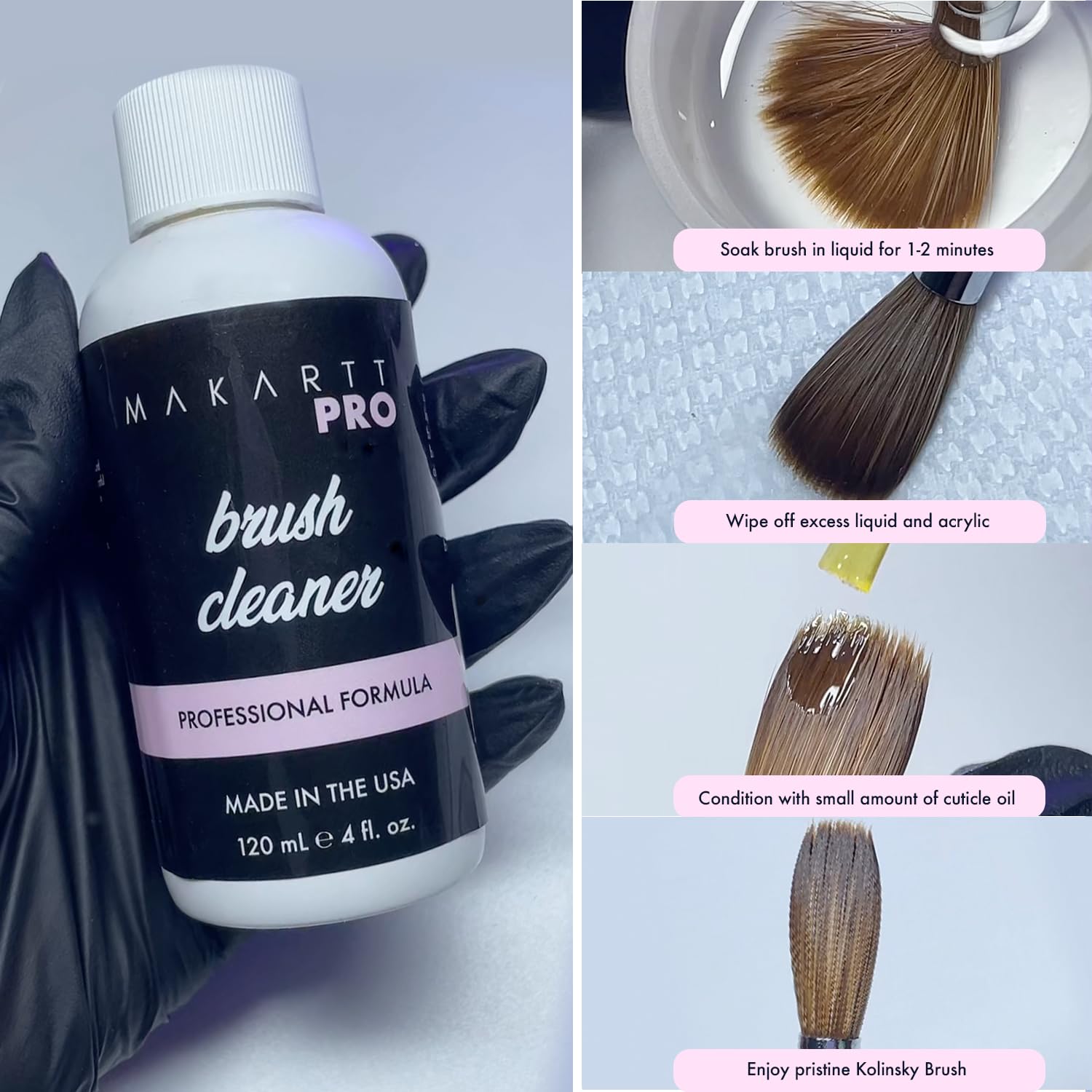 MakarttPro acrylic brush bead pickup improved after cleaning for consistent results.