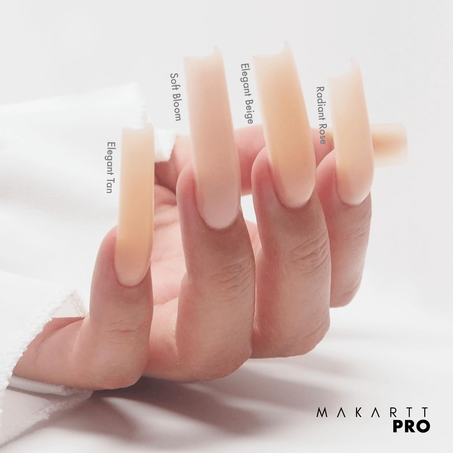 MakarttPro polvo acrílico cobertura rosa pétalo, ideal para uso profesional en salones.