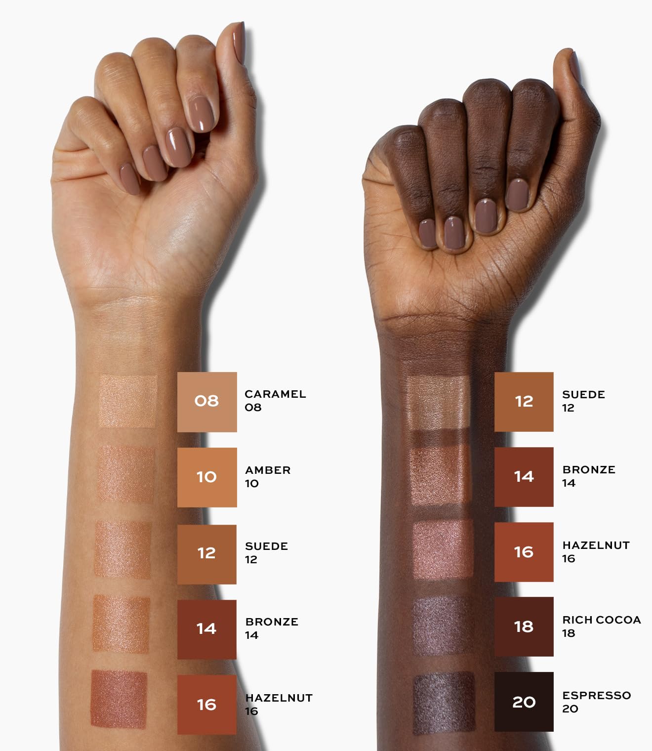 Applying MAKE Diffusion Dew Tint yields natural sheer to medium coverage on skin