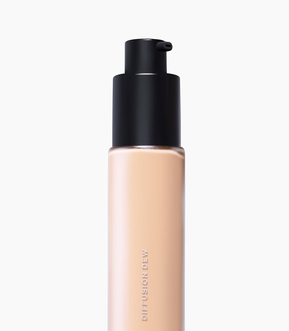 MAKE Beauty Diffusion Dew Skin Tint pump dispensing small amount for buildable coverage