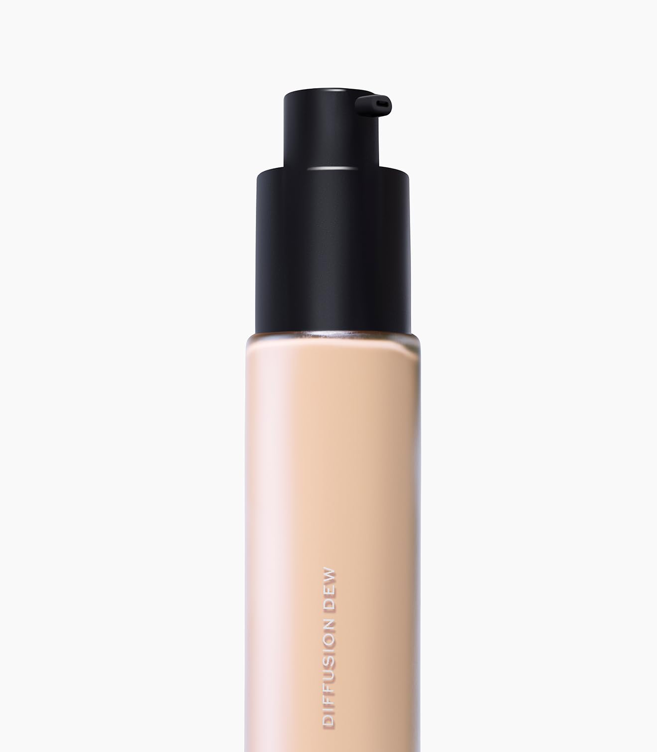 MAKE Beauty Diffusion Dew swatch shows sheer to medium coverage