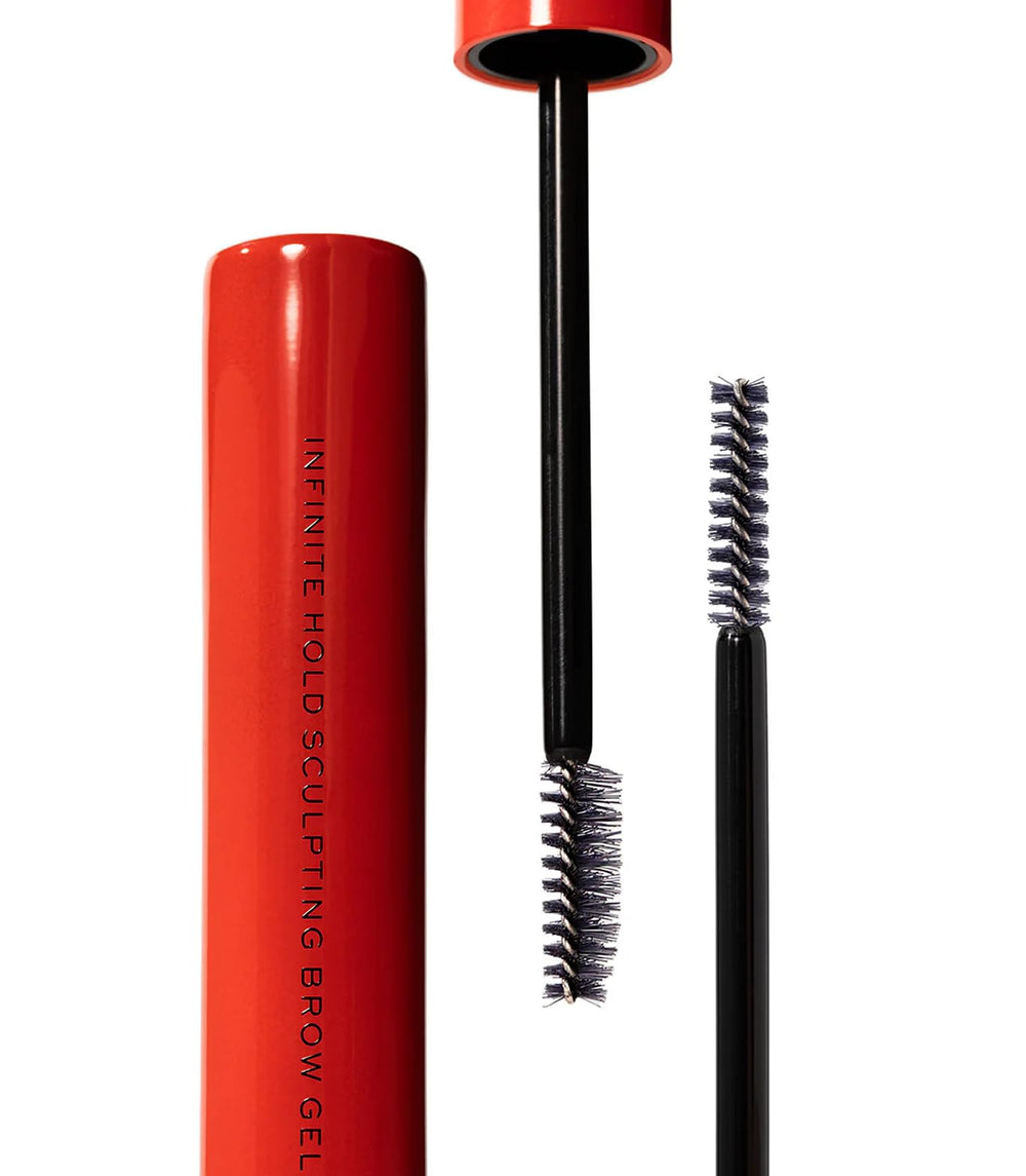 Skin-friendly formula from MAKE Beauty Infinite Hold Brow Gel; gluten-free and cruelty-free.