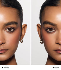 MAKE Beauty Nano Brow brocha integrada para difuminar y definir.