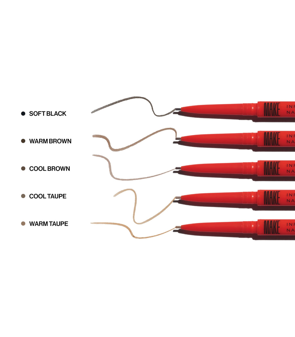 MAKE Beauty Nano Brow dibujo de pelo natural para cejas definidas.