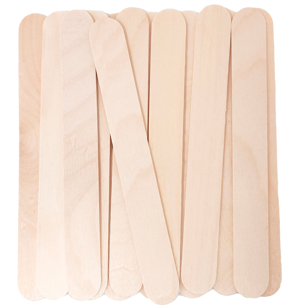 Makerstep 6-inch wooden wax sticks in a pack for smooth, precise waxing