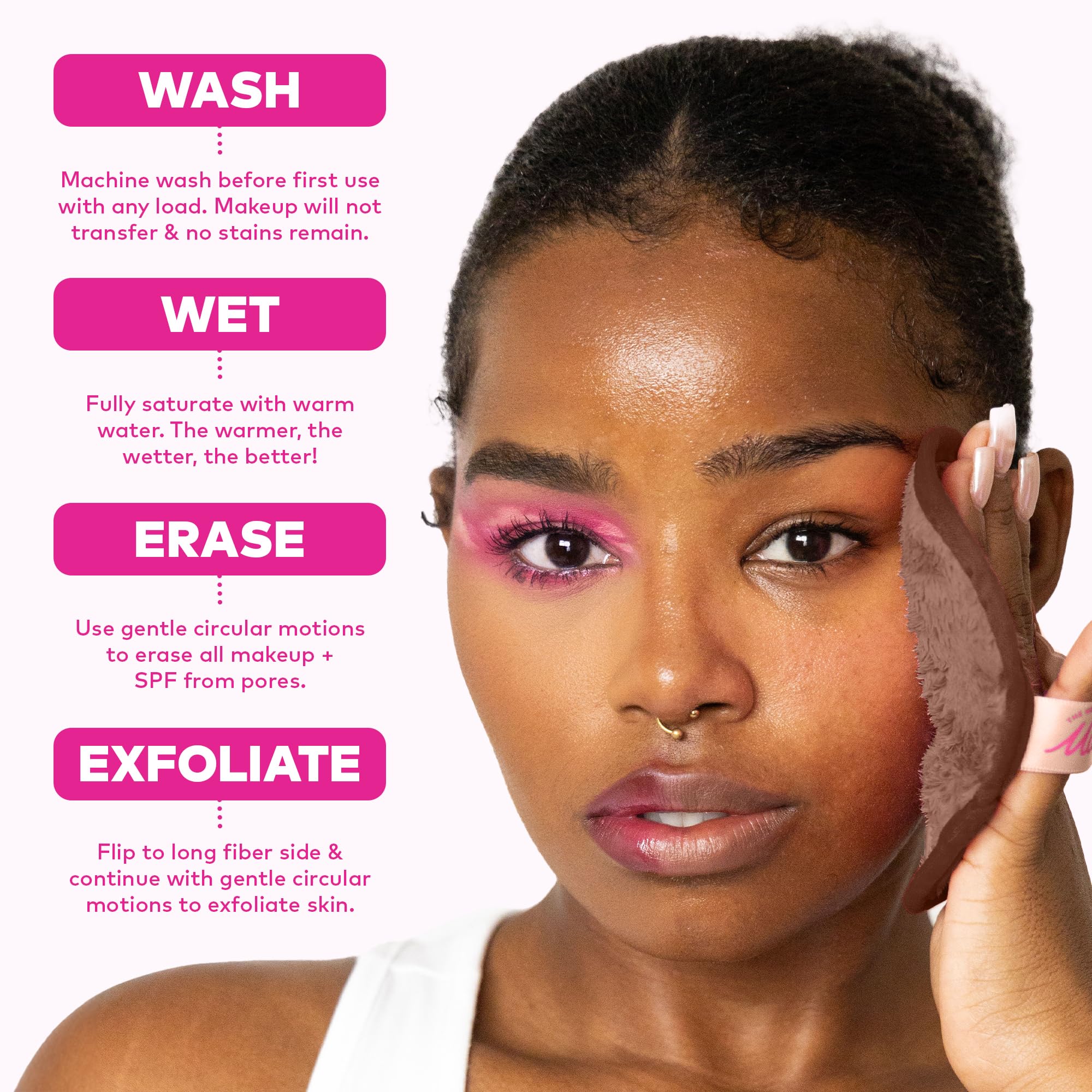 MakeUp Eraser replaces disposable wipes for an eco-friendly routine.