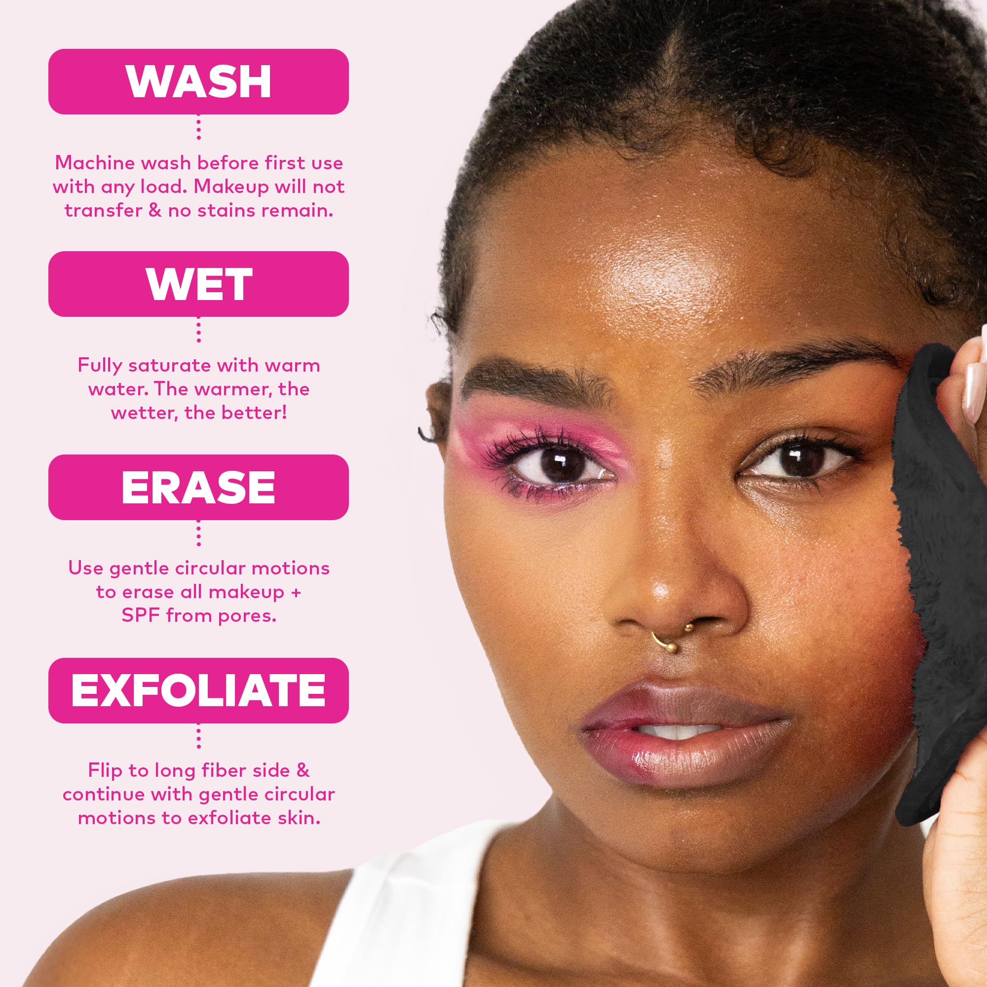 MakeUp Eraser Mini Pro 5-pack: color negro chic para estilo diario