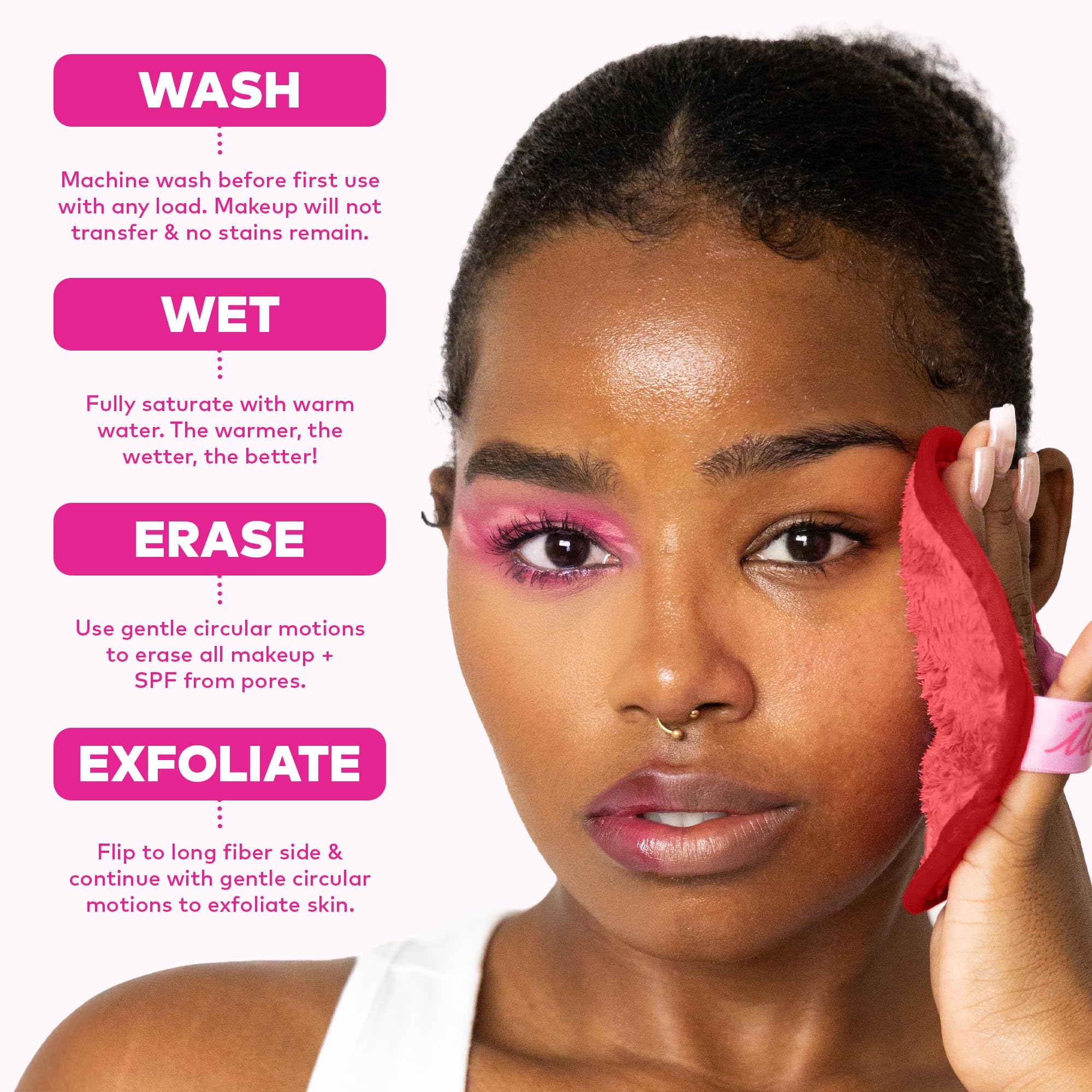 MakeUp Eraser 7-day cloths and laundry bag included