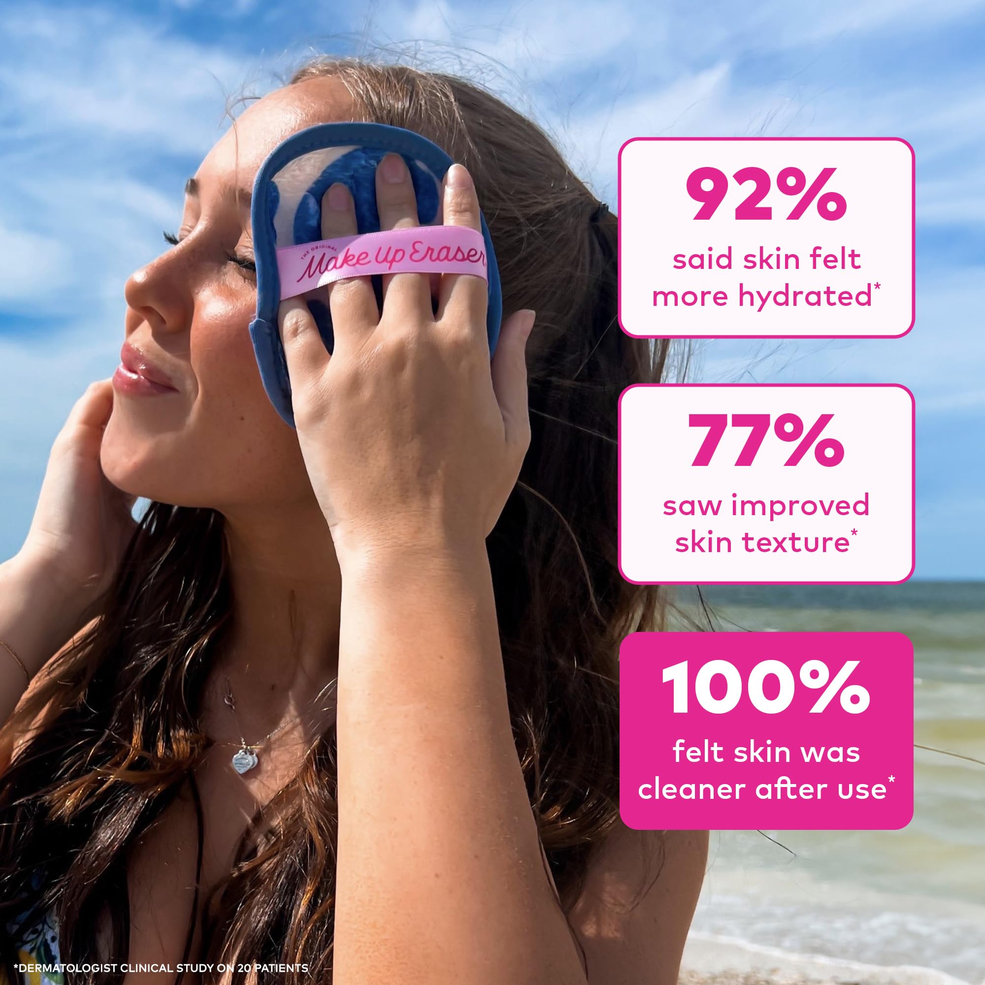 MakeUp Eraser reusable and machine washable for sustainable skincare.