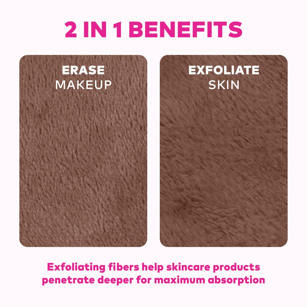 MakeUp Eraser seven cloths ideal for home, travel, or gym use.