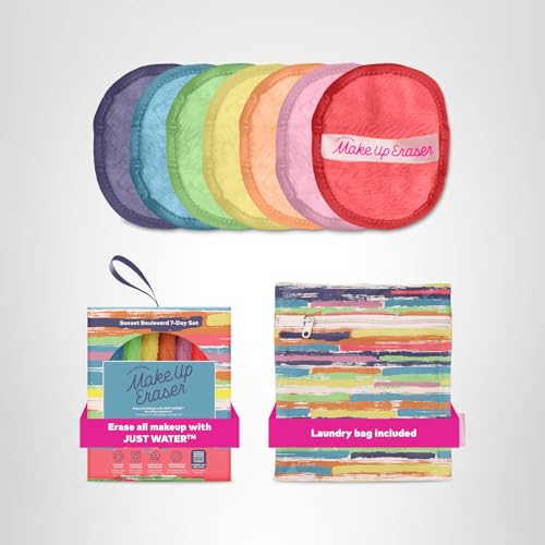 MakeUp Eraser Sunset Boulevard colorway packaging and storage care