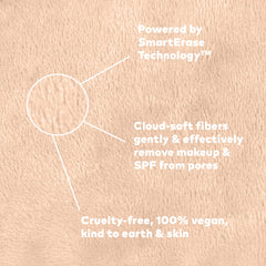 MakeUp Eraser ultra-soft microfiber close-up safe for sensitive skin.