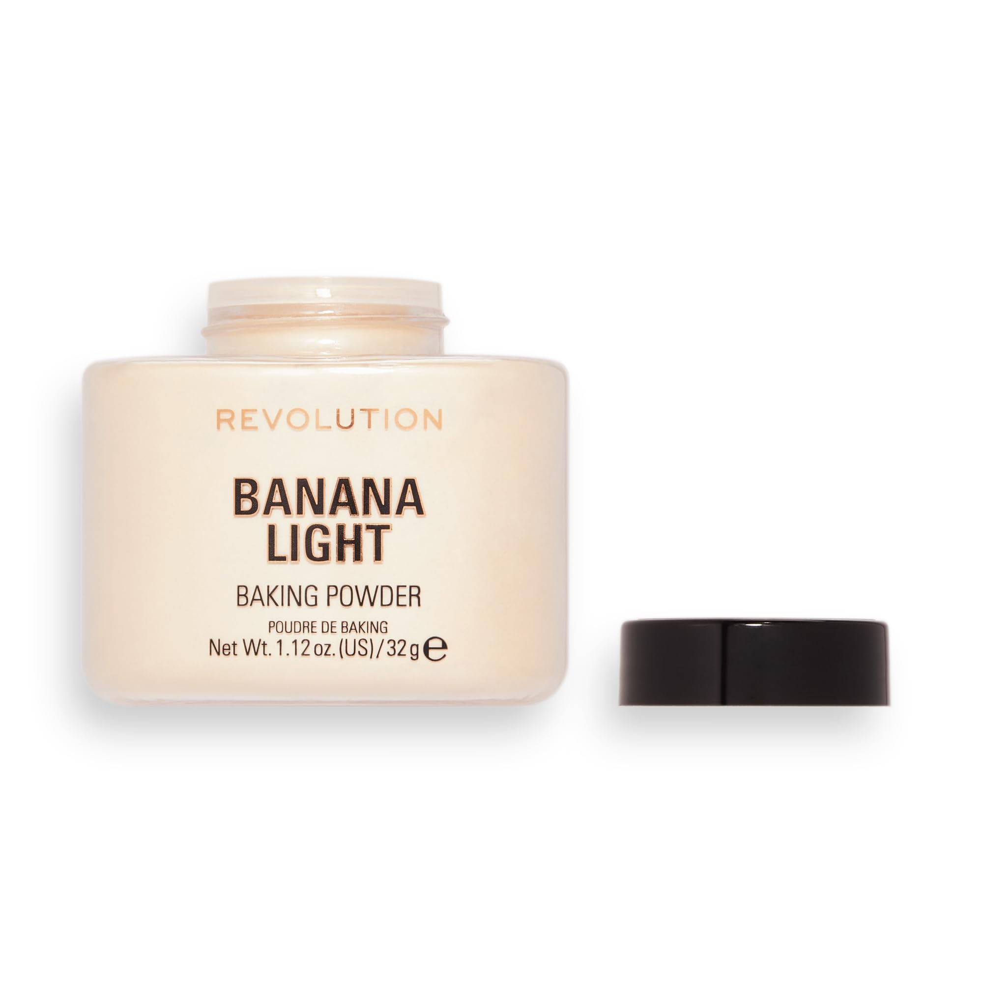 Polvo Makeup Revolution Banana Light acabado satinado y ligero