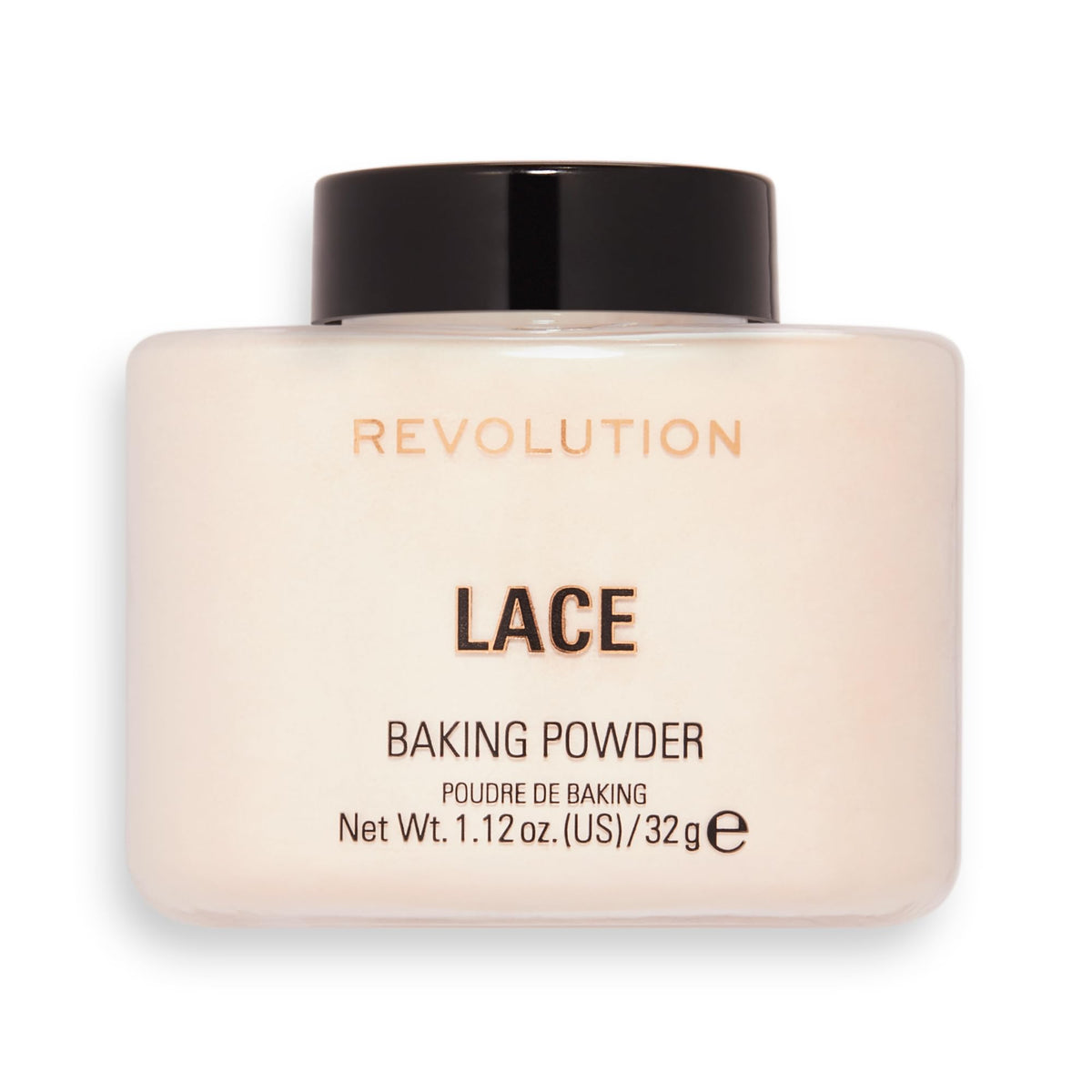 Makeup Revolution polvo libre Lace, empaque compacto, ayuda a fijar la base sin brillo