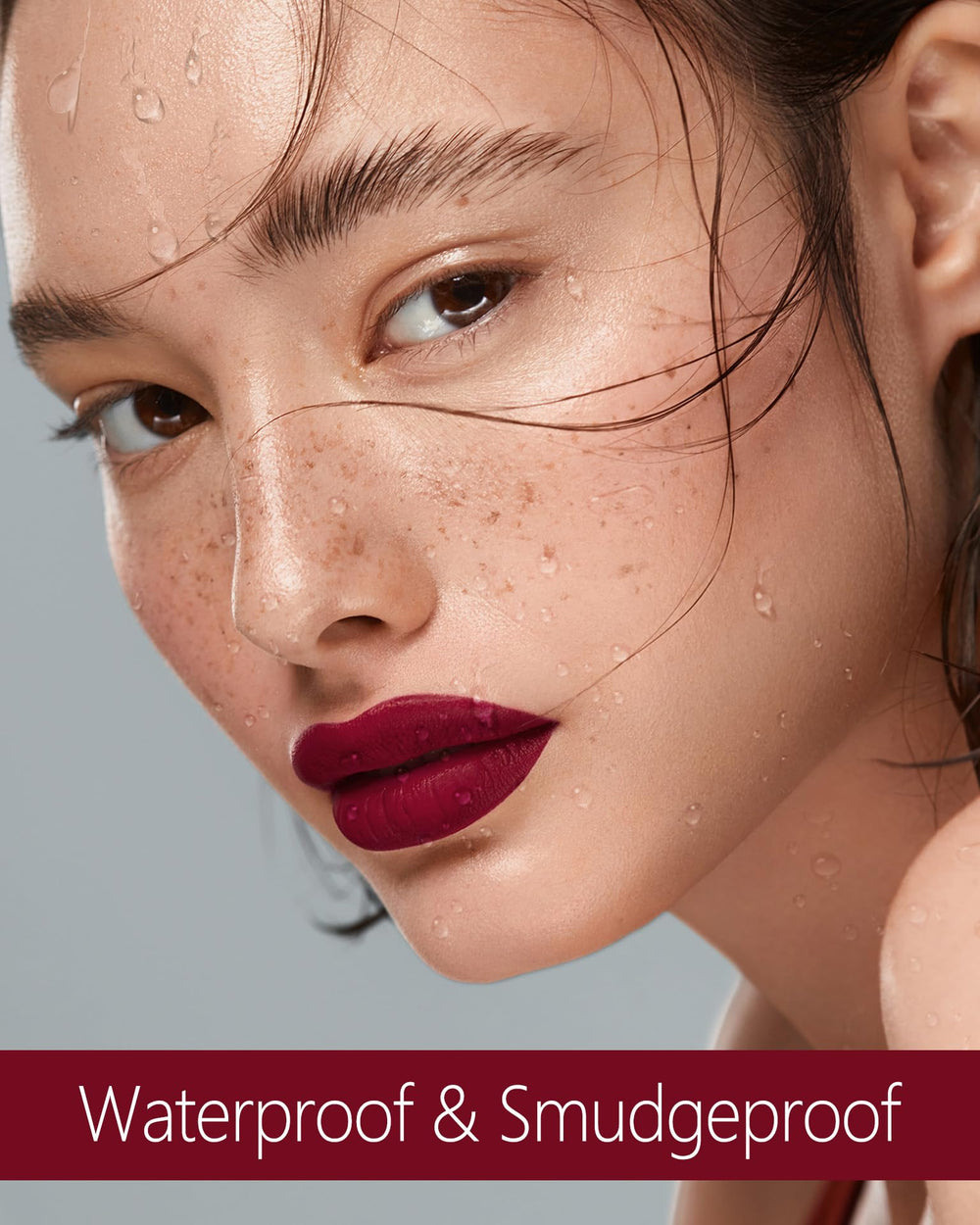 Maki Yika Burgundy lipstick durability context illustrating transfer-resistant wear