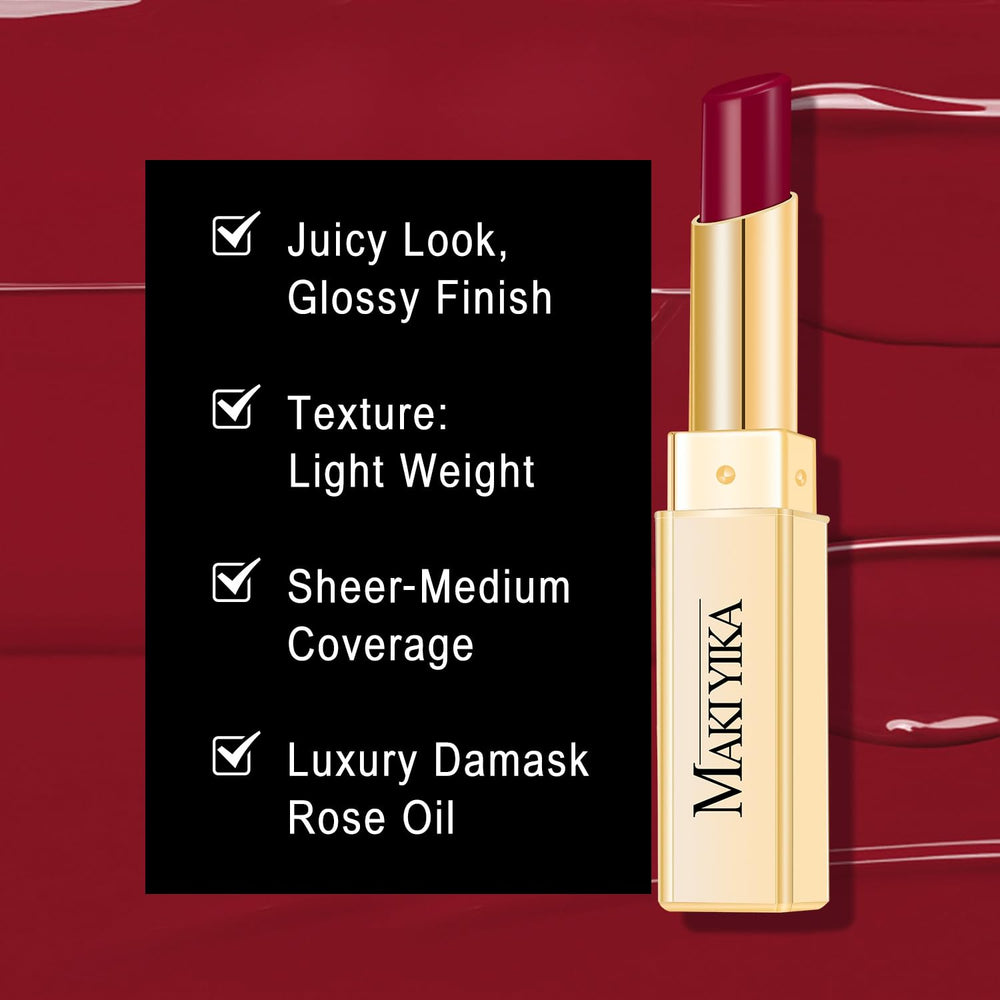 MAKI YIKA hydrating formula with sodium hyaluronate nourishes lips while moisturizing.