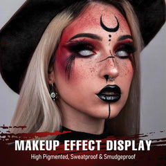 MAKI YIKA mezcla negro, rojo y gris para smoky gótico
