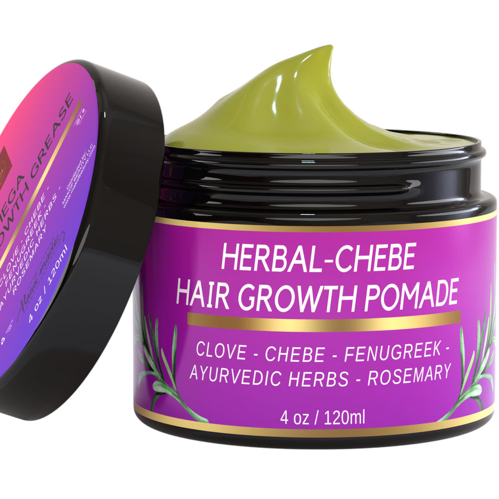 MAKOF BEAUTY Chebe Growth Grease con clavo para fortalecer y nutrir el cabello