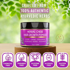 MAKOF BEAUTY Chebe Growth Grease con romero para cuero cabelludo saludable