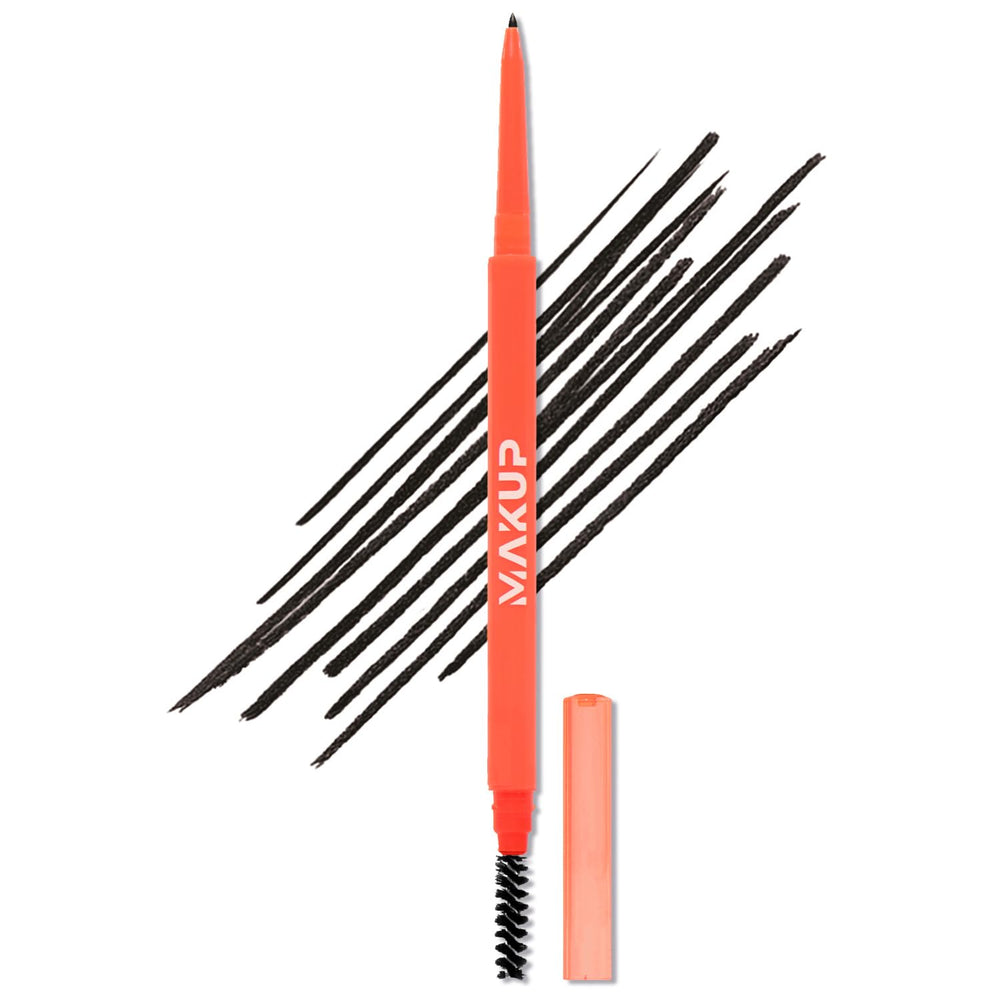 Makup Beauty Skinny Brow with ultra-thin tip creates hair-like strokes for natural definition.