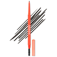 Makup Beauty Skinny Brow with ultra-thin tip creates hair-like strokes for natural definition.