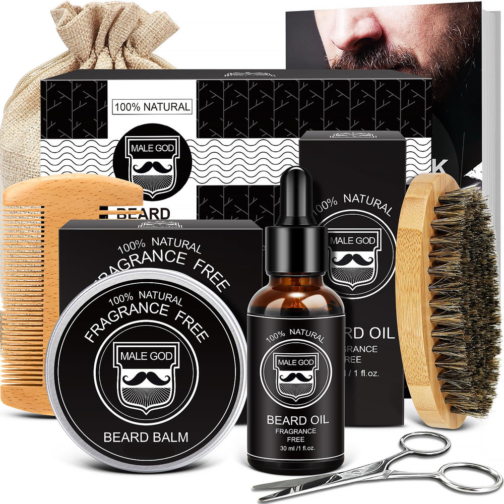 MALE GOD beard oil bottle for healthier shine and reduced itchiness