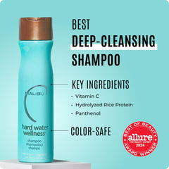 Malibu C Champú Provitamina B5, ingredientes veganos protegen el cabello