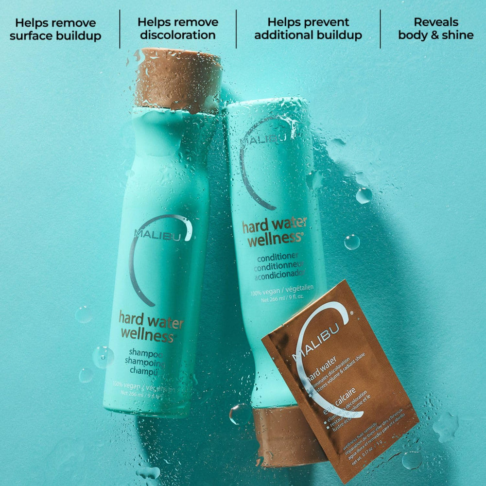 Malibu C hair mask application promotes lasting moisture and shine