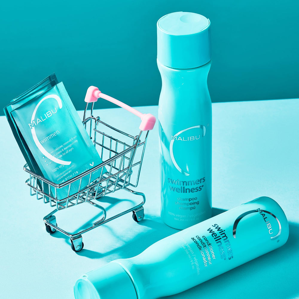 Hidratación profunda para cabello de natación, dejando suavidad y manejo.
