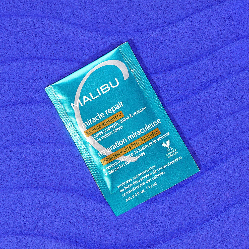 Malibu C Miracle Repair Blonde: eliminación de tonos cobrizos con pigmentos morados