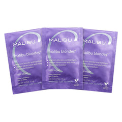 Malibu C Remedio Blondes: empaque práctico para uso en casa.