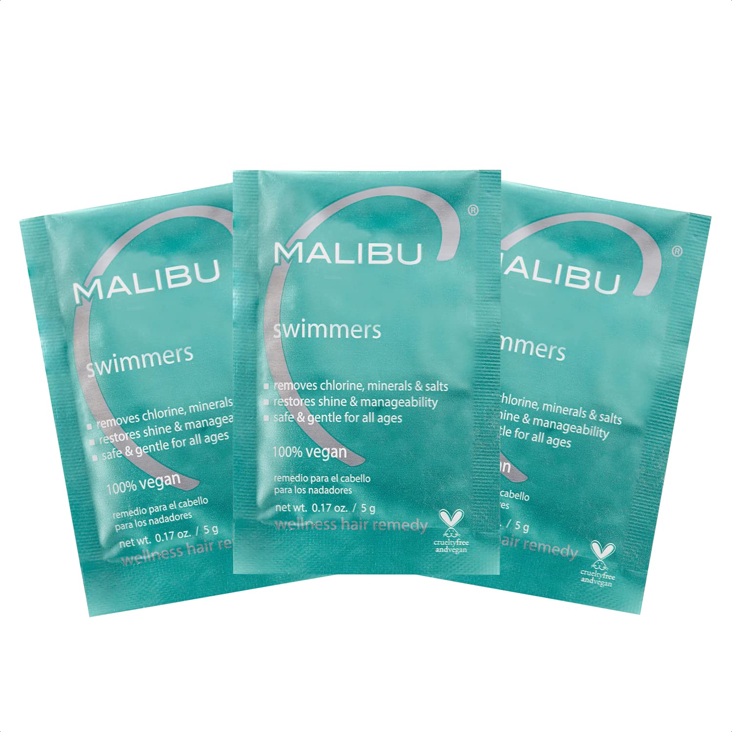 Malibu C Remedio Nadadores Wellness, detox para cabello tras natación, brillo.