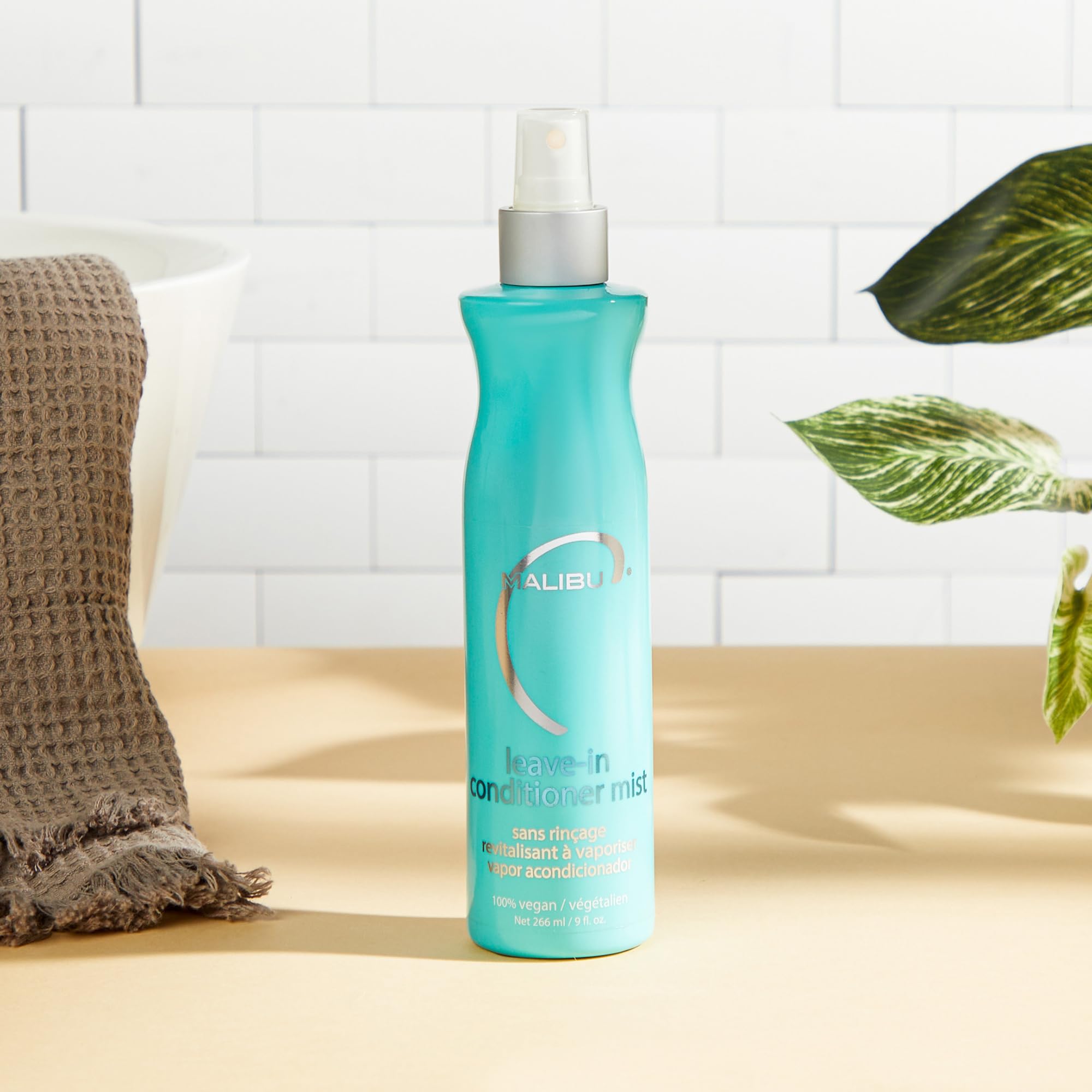 Uso diario de Malibu C para cabello suave tras el lavado.