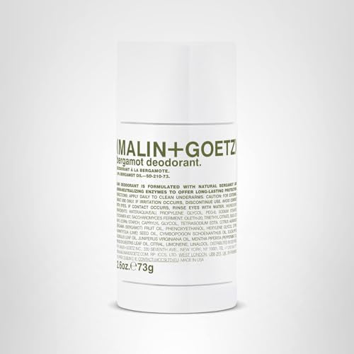 Desodorante MALIN+GOETZ Bergamot sin aluminio para estilo de vida activo.