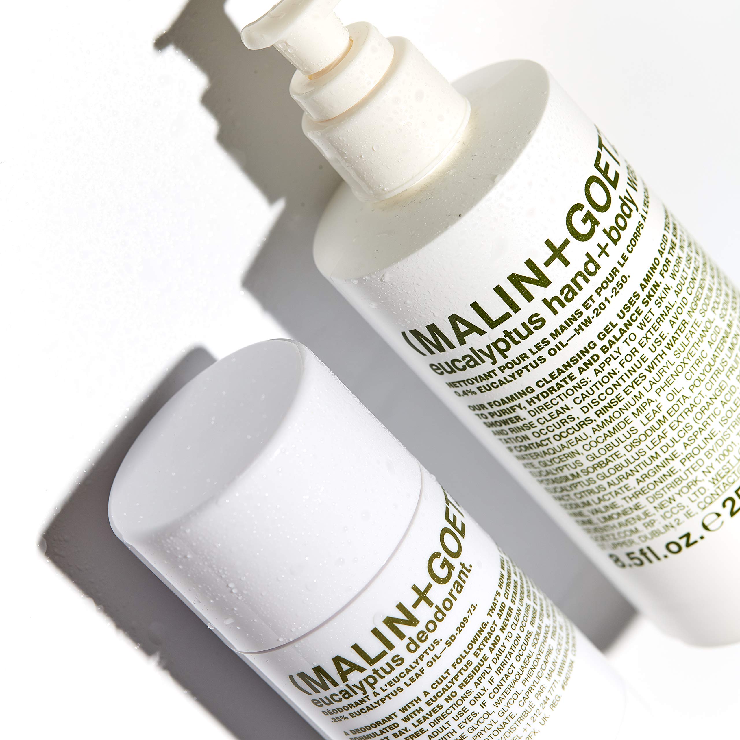 Malin+Goetz packaging view emphasizes vegan and cruelty-free branding.