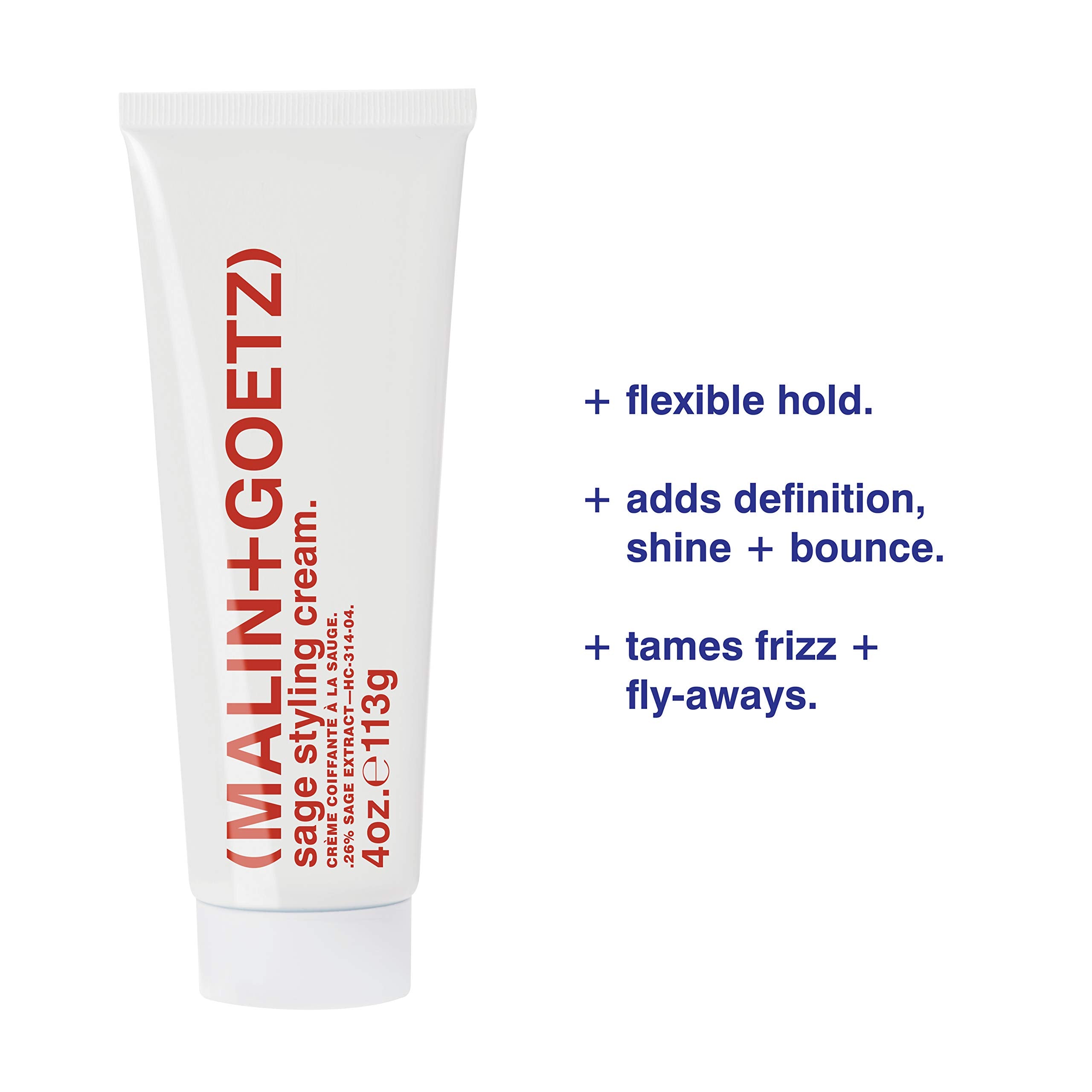 MALIN+GOETZ Sage Styling Cream definición-brillo para cabello ligero y natural.