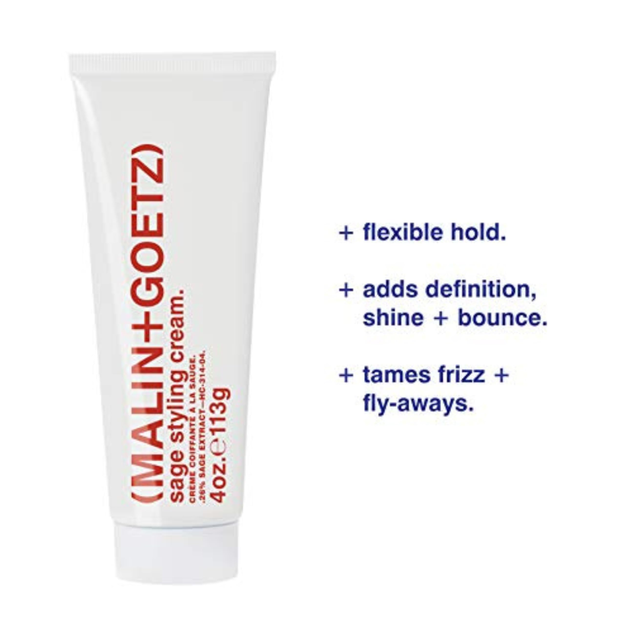 Textura de la crema MALIN+GOETZ Sage Styling Cream para definir y controlar frizz.