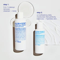 MALIN+GOETZ Vitamin E Face Moisturizer in palm for easy routine