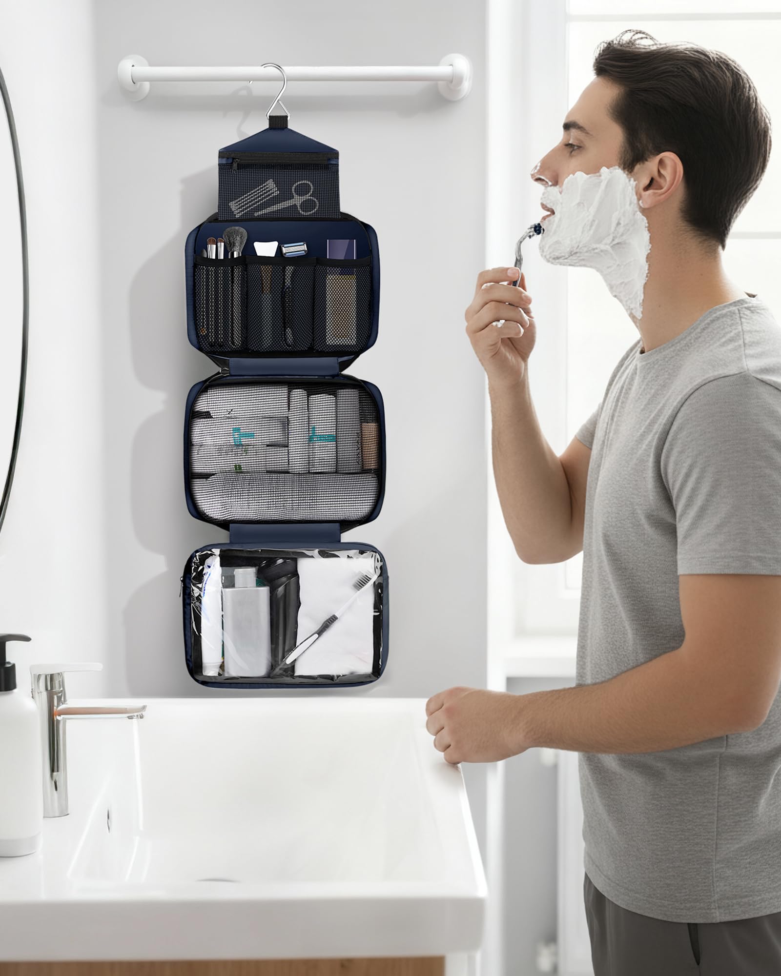 Maliton sturdy handle closeup emphasizes portable convenience for overnight stays.