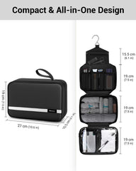 Maliton waterproof nylon material protects items during showers and flights.