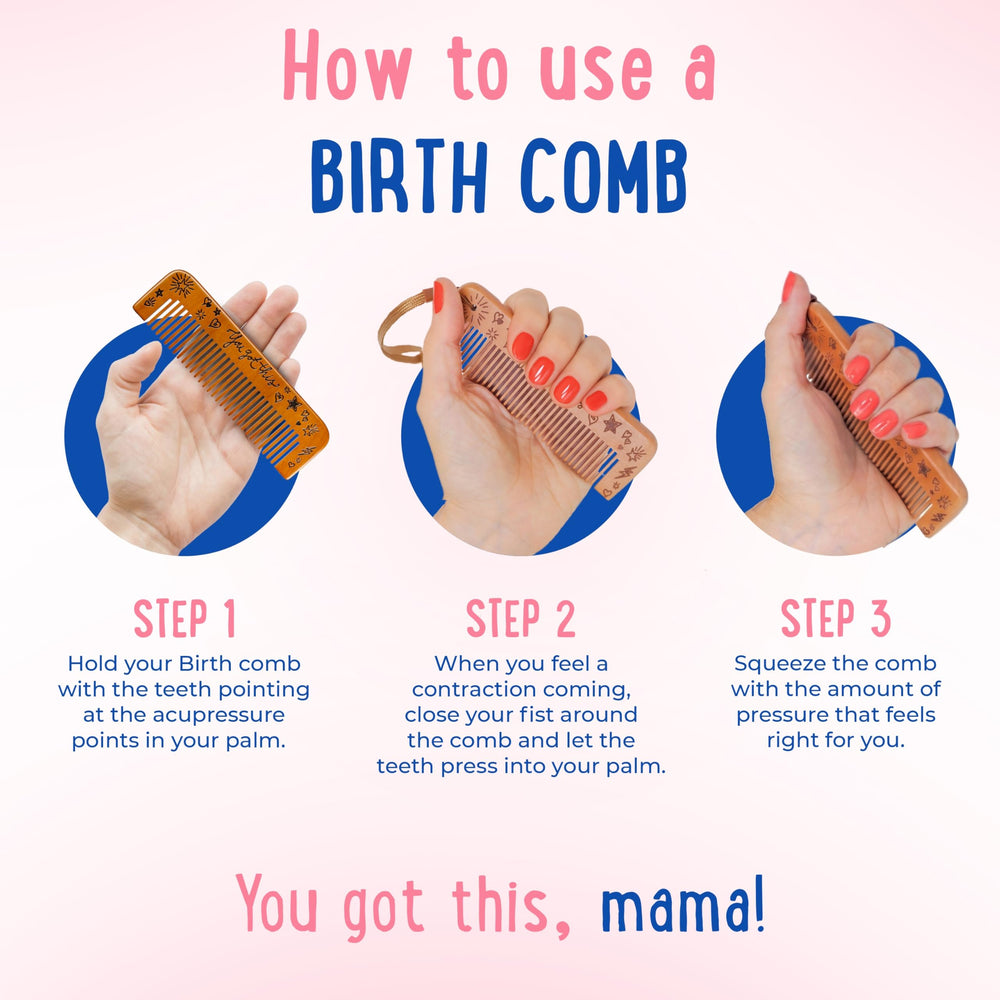 Mama Natural labor comb features engraved you got this with a keepsake feel