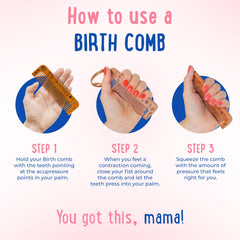 Mama Natural labor comb features engraved you got this with a keepsake feel