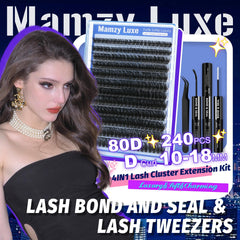 Mamzy Luxe lash bond and seal duo for secure adhesion.
