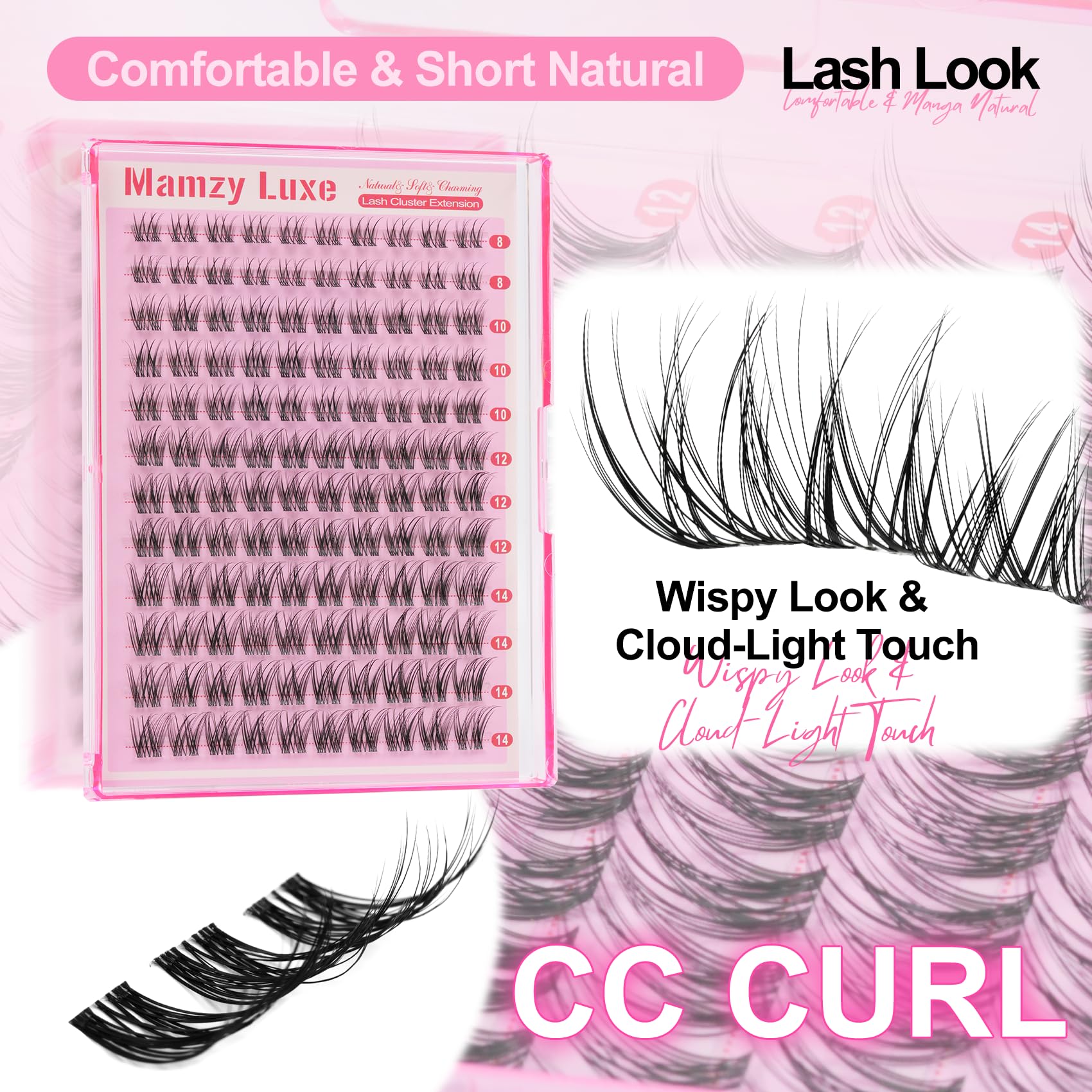 Mamzy Luxe lash bond helps secure clusters with control