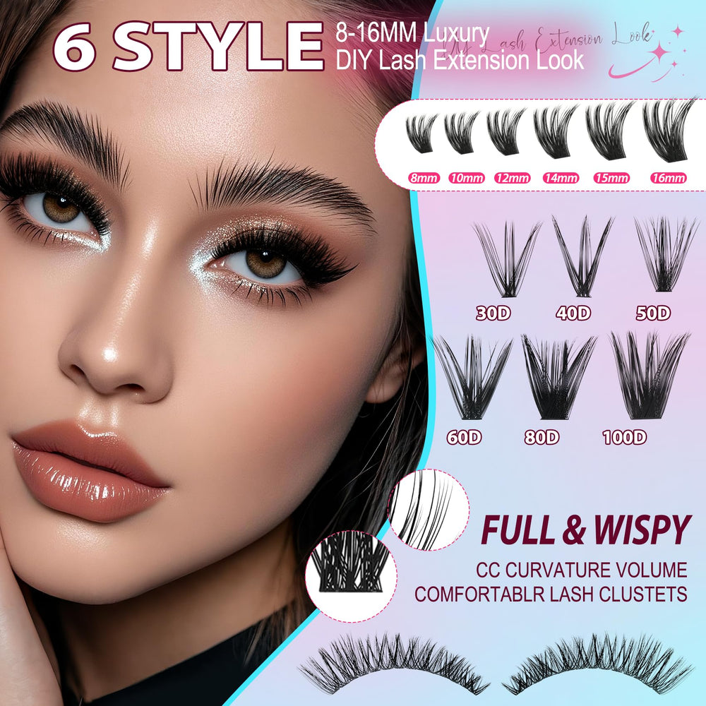 Mamzy Luxe Lash Brush keeps clusters tidy.