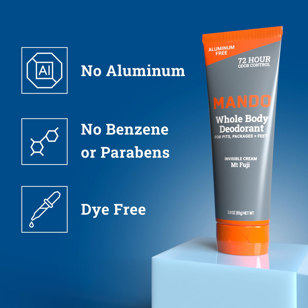 Mando 72-hour odor control emphasis for extended freshness.