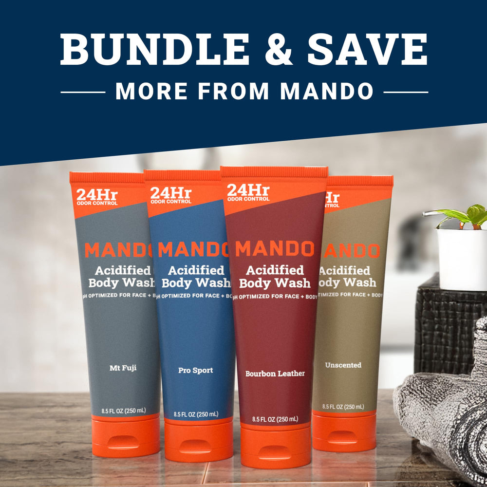 Mando all-over-body-use label targeting odor-prone areas